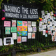 A memorial of those lost to covid-19 in Brooklyn, NY